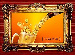 金色相框图片