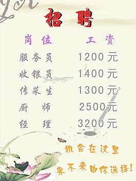 招聘海報圖片