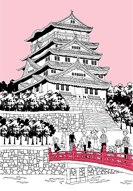 手绘建筑