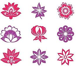 花朵矢量圖EPS