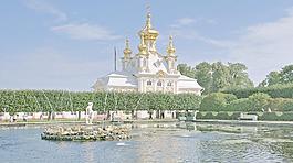 歐式園林建筑圖片