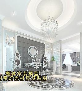 歐式大廳效果圖圖片