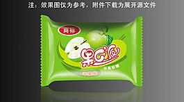 果c派水果糖果 蘋果味圖片