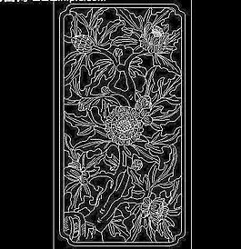 cad 歐式花紋雕塑圖片