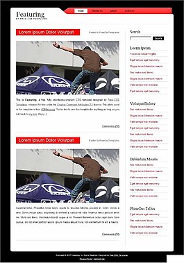 運動信息BLOG網(wǎng)頁模板