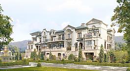 歐式別墅建筑圖片