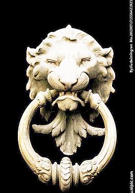 欧式 狮子 门环图片