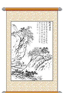白描 風(fēng)景畫圖片