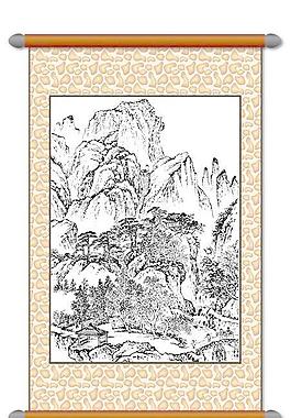 白描 風(fēng)景畫圖片
