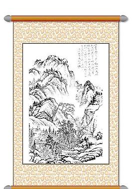 白描 風(fēng)景畫圖片