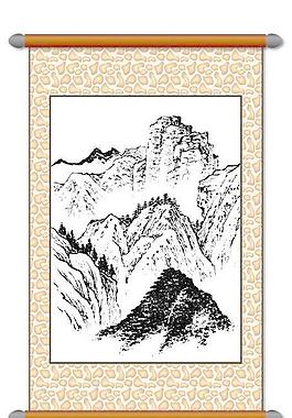 白描 風(fēng)景畫圖片