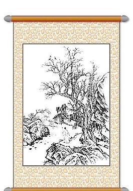 白描 風(fēng)景畫圖片
