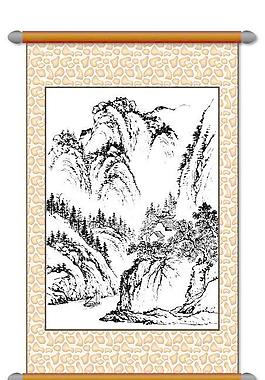 白描 風(fēng)景畫圖片