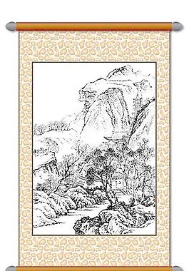 白描 風(fēng)景畫圖片