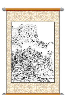 白描 風(fēng)景畫圖片