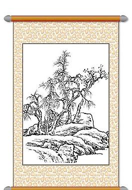白描 風(fēng)景畫圖片