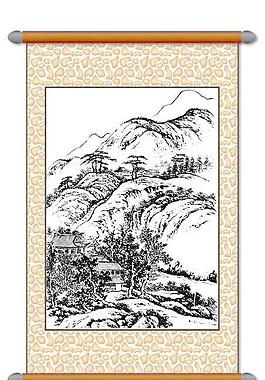 白描 風(fēng)景畫圖片