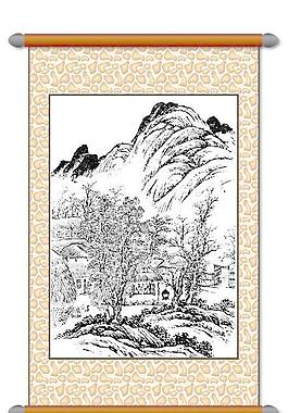 白描 風(fēng)景畫圖片