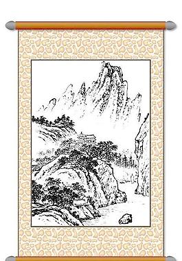 白描 風(fēng)景畫圖片