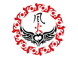 創意圓圈天使火焰LOGO可用頭像徽章