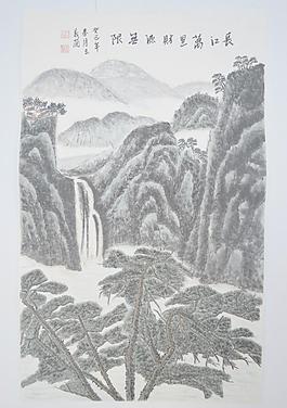 山水風景畫圖片