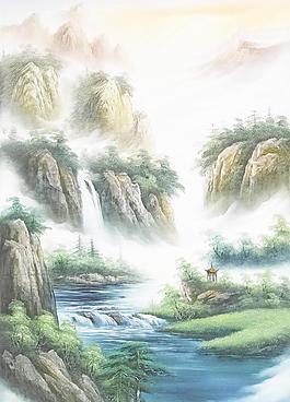 山水風(fēng)景畫圖片