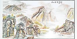 山水風景畫圖片