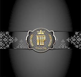 金色歐式花紋vip卡圖片