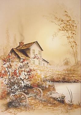 水彩风景画图片