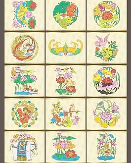 花鳥魚龍鳳紋圖片