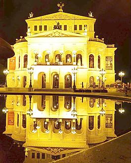 欧式建筑夜景图片