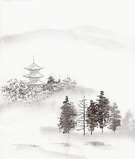 水墨風(fēng)景畫(huà)圖片