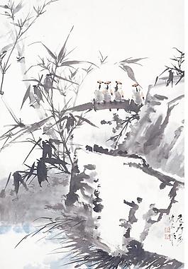水墨風(fēng)景畫(huà)圖片