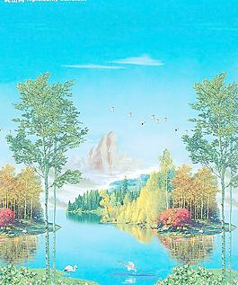 自然風景畫圖片