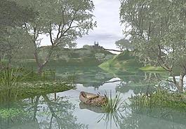 自然風(fēng)景畫圖片