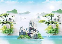 自然風(fēng)景畫圖片
