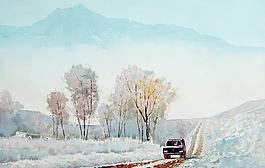 美术 水彩画 风景画图片