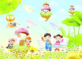 幼兒園風(fēng)景畫圖片
