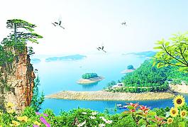 风景画 千岛湖风光图片