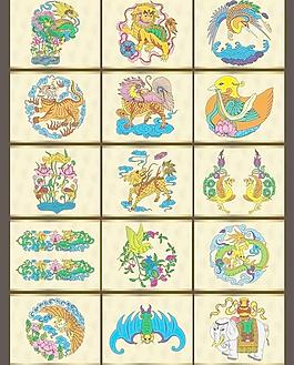 龍紋鳳紋鳥紋圖片