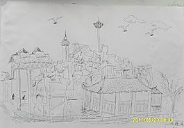 素描風(fēng)景圖片