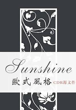 歐式花紋底紋圖片