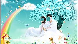 婚紗創(chuàng)意模板圖片