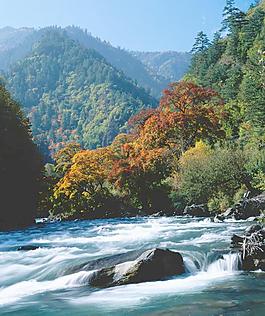 山 河流圖片