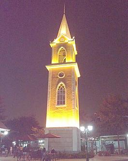 歐式建筑夜景圖片