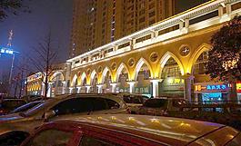 夜景歐式建筑圖片