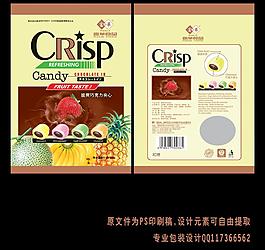 脆爽巧克力夾心中袋源文件設計圖片