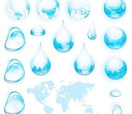 水滴水滴地球矢量變化