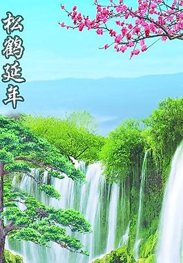 松鶴延年圖片