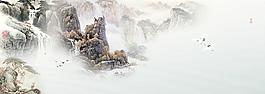國(guó)畫山水圖片